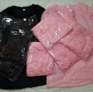 Extremely Soft Women's Pink Fluffy Jumper Tops